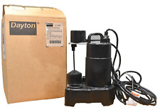 Dayton 3BB71, Submersible Sump Pump, 1/2 HP, 6.8 FLA, 3450 RPM, 120V, 60HZ, 1 Ph for sale  Shipping to South Africa
