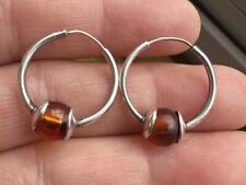 amber earrings for sale  LONDON