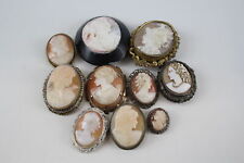 Shell cameo brooches for sale  LEEDS