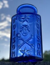 cobalt blue poison bottle for sale  Sumner