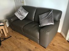 Grey leather sofa for sale  ORMSKIRK