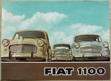 Folleto de ventas de autos familiares Fiat 1100 de lujo 1958-60 #1564 segunda mano  Embacar hacia Argentina