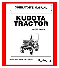 6000 tractor instructions for sale  Houston