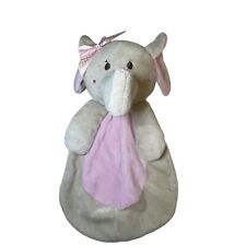 Usado, Cobertor de segurança SL Home Baby Lovey Elephant oval rosa bege arco RN#119741 comprar usado  Enviando para Brazil