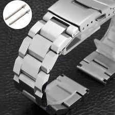 Pulseira de relógio masculina de aço maciço 18-25 mm escovada liberação rápida comprar usado  Enviando para Brazil