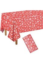 Christmas tablecloth snowflake for sale  MANCHESTER