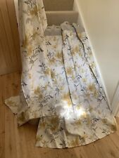 Dunelm yellow floral for sale  HEREFORD