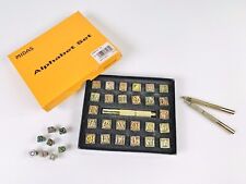 Midas Block Alphabet Set Leather Stamping 1/2” Plus Extras for sale  Chisago City