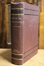 Sinônimos discriminado By Cj Smith - 1871 - 1st Edição Livro Raro Antigo comprar usado  Enviando para Brazil