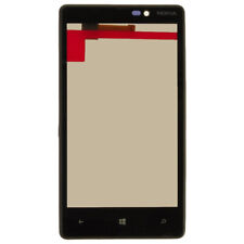 Digitalizador para Nokia 820 Lumia painel frontal preto peça de reposição reparo comprar usado  Enviando para Brazil