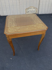 tables inlaid wood for sale  Mount Holly