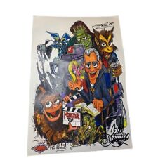 Bill Diamond Autographed Monster Puppet Poster Monster TV 13x19, used for sale  Shipping to South Africa