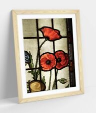 Stained glass poppies for sale  LONDONDERRY