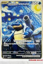 Tarjeta de Van Gogh de Pokémon Blastoise con la noche estrellada segunda mano  Embacar hacia Argentina