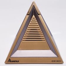 Usado, Reloj despertador parlante vintage SEIKO Pyramidtalk dorado plateado - japonés FUNCIONA - RARO segunda mano  Embacar hacia Argentina
