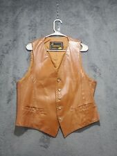 Brown leather vest for sale  Charter Oak
