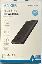 Anker PowerCore III 10K mAh Portable Battery Charger with Dual USB Out - Black for sale  Shipping to South Africa