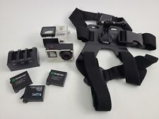 Videocámara para cámara GoPro HERO4 plateada para piezas incluye 3 baterías con arnés segunda mano  Embacar hacia Argentina
