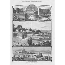 KENT Scenes on the Medway at Farleigh, Allington, Rochester - Antique Print 1882 for sale  Shipping to South Africa