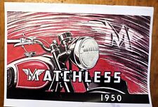 Matchless sales brochure for sale  EXETER