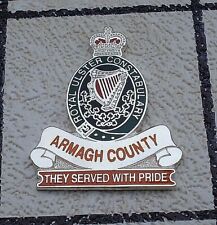 ORIGINAL SOUTH ARMAGH COUNTY STATION RUC POLICE CREST psni usc irish pin badge  for sale  ARMAGH