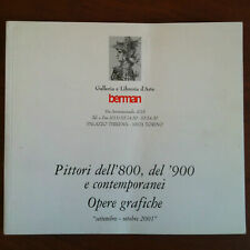 Catalogo della mostra Pittori '800 '900 contemp. Gal Berman Torino 2001 E19933 usato  Carmagnola