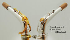 Yamaha V1 saxofone alto pescoço prata placa/opção laca dourada, usado comprar usado  Enviando para Brazil