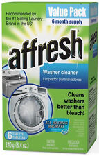 Affresh Washer Cleaner Tablet for Residue/Odor/Mildew 6 PAK W10135699 W10501250 for sale  Belleville