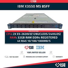 Servidor Rack IBM X3550 M5 8SFF 2xE5-2620V3 + 32GB DDR4 + M5210 + 2PSU 5463-AC1, usado comprar usado  Enviando para Brazil