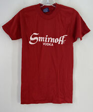 Camiseta masculina vintage EUA tênis vermelho branco algodão logotipo marca vodca Smirnoff tamanho P comprar usado  Enviando para Brazil
