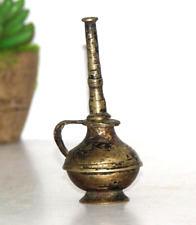 1700's Indian Antique Fine Brass Mughal Hookah Pot Hand Crafted Old Original4929 for sale  Shipping to South Africa