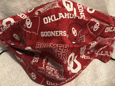 Máscara facial Oklahoma Sooners reversível feita à mão - Estilo acordeão - Nova sem etiquetas, usado comprar usado  Enviando para Brazil