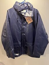 Casaco de chuva vintage Duck Bay PVC pesado azul masculino tamanho XXL forrado de flanela NOVO comprar usado  Enviando para Brazil