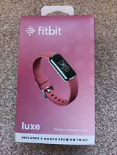 Fitbit Luxe Activity Fitness Tracker Pink Silver Heart Sleep Smart Watch Monitor for sale  Shipping to South Africa