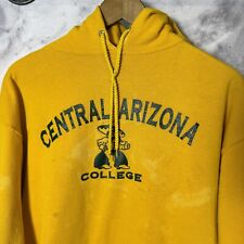 Moletom com capuz vintage Central Arizona College masculino grande anos 90 amarelo CAC comprar usado  Enviando para Brazil