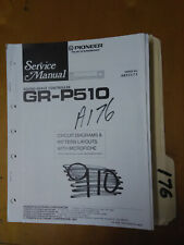 Usado, Pioneer gr-p510 Manual de Serviço Original Livro de Reparo Estéreo  comprar usado  Enviando para Brazil