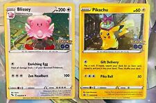 Pikachu SWSH234 & Blissey 052/078 Cosmos Holo POKEMON GO Tin Promo Card  - MINT for sale  Canada
