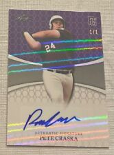 2022 Pete Craska Leaf Perfect Game National Showcase roxo cintilante autografado #1/1 comprar usado  Enviando para Brazil