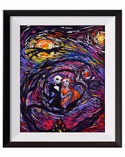 Jack Sally Jack and Sally Nightmare Before Christmas Starry Night Art Print A016 for sale  Shipping to Canada