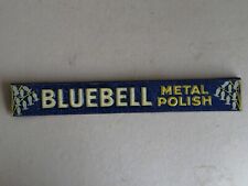 An Embossed & Lithographed Tin Shelf Edge Sign, Bluebell Metal Polish. for sale  Shipping to South Africa