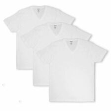 IZOD Men's 3-Pack White Big & Tall V-Neck S/S T-Shirt (S02) Size 4XLB myynnissä  Leverans till Finland