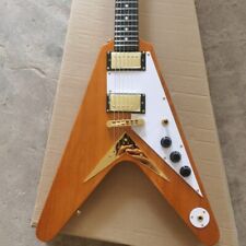 Usado, Guitarra elétrica clássica Flying V, pintura amarela clara, guitarra mais vendida comprar usado  Enviando para Brazil