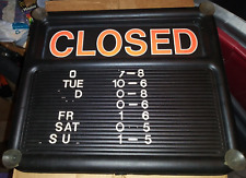Open closed sign for sale  Missouri City