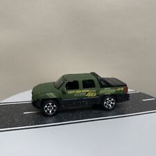 2007 Matchbox  Off Road Mudders Chevrolet Avalanche Pickup Matte Camo Green 1:64 for sale  Shipping to South Africa