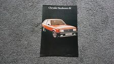 Chrysler talbot sunbeam for sale  NUNEATON