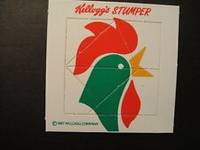 SCARCE KELLOGGS  STUMPER PUZZLE SERIES ( DIAMOND ) ANSWER ON BACK  SERIES  1987 for sale  Shipping to South Africa