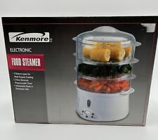 Kenmore Electonic Food & Vegetable Steamer Model 80921 3 Tier White NEW for sale  Shipping to South Africa