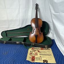 Usado, Violino antigo com estojo certificado acompanhado sem marca não autenticado comprar usado  Enviando para Brazil