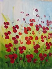 Abstract red poppy for sale  LONDON
