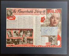 Diana dors signed for sale  GLASGOW